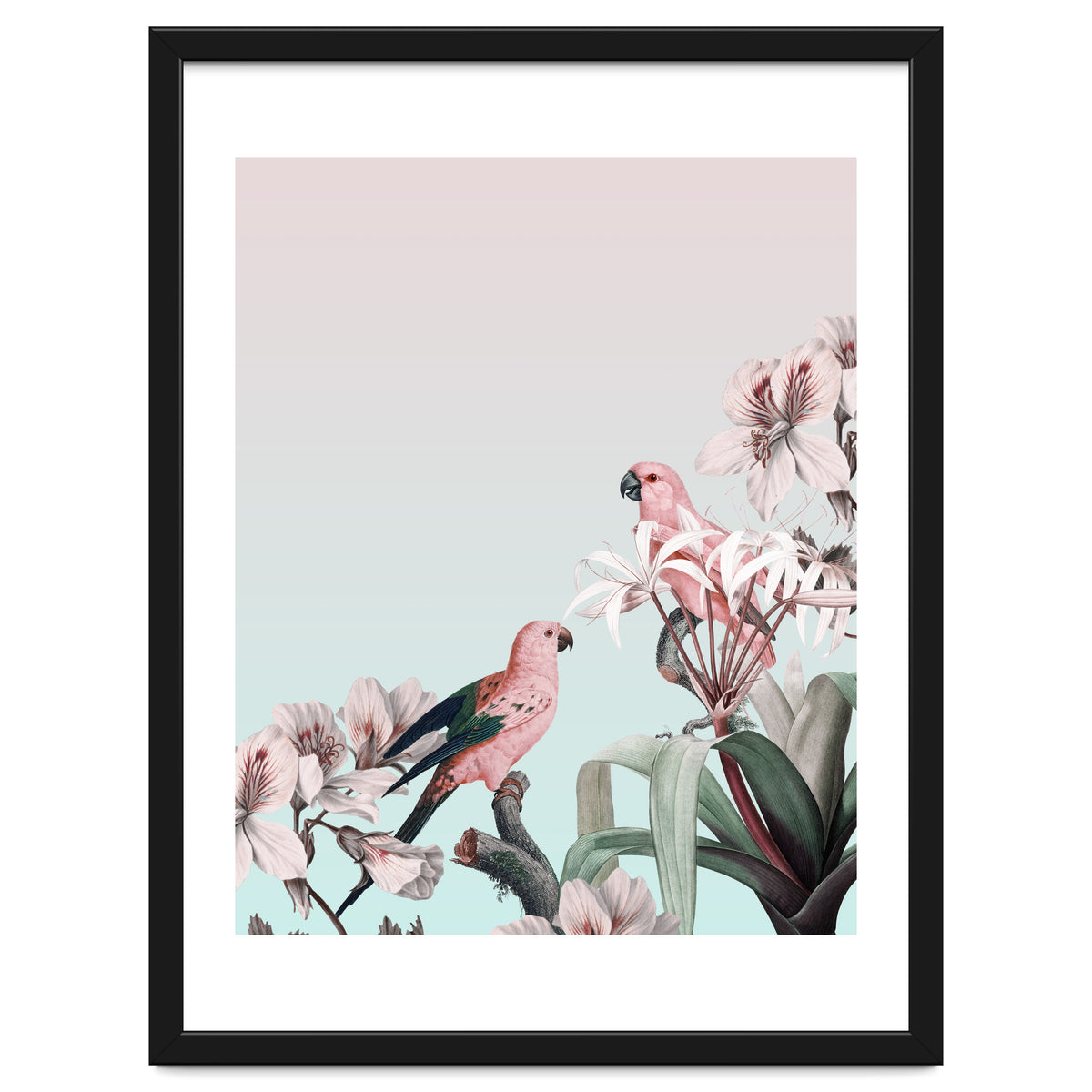 Pastel Parrots Paradise