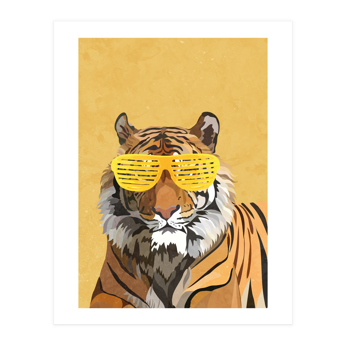 Hip Hop Tiger Yellow Shades (Print Only)