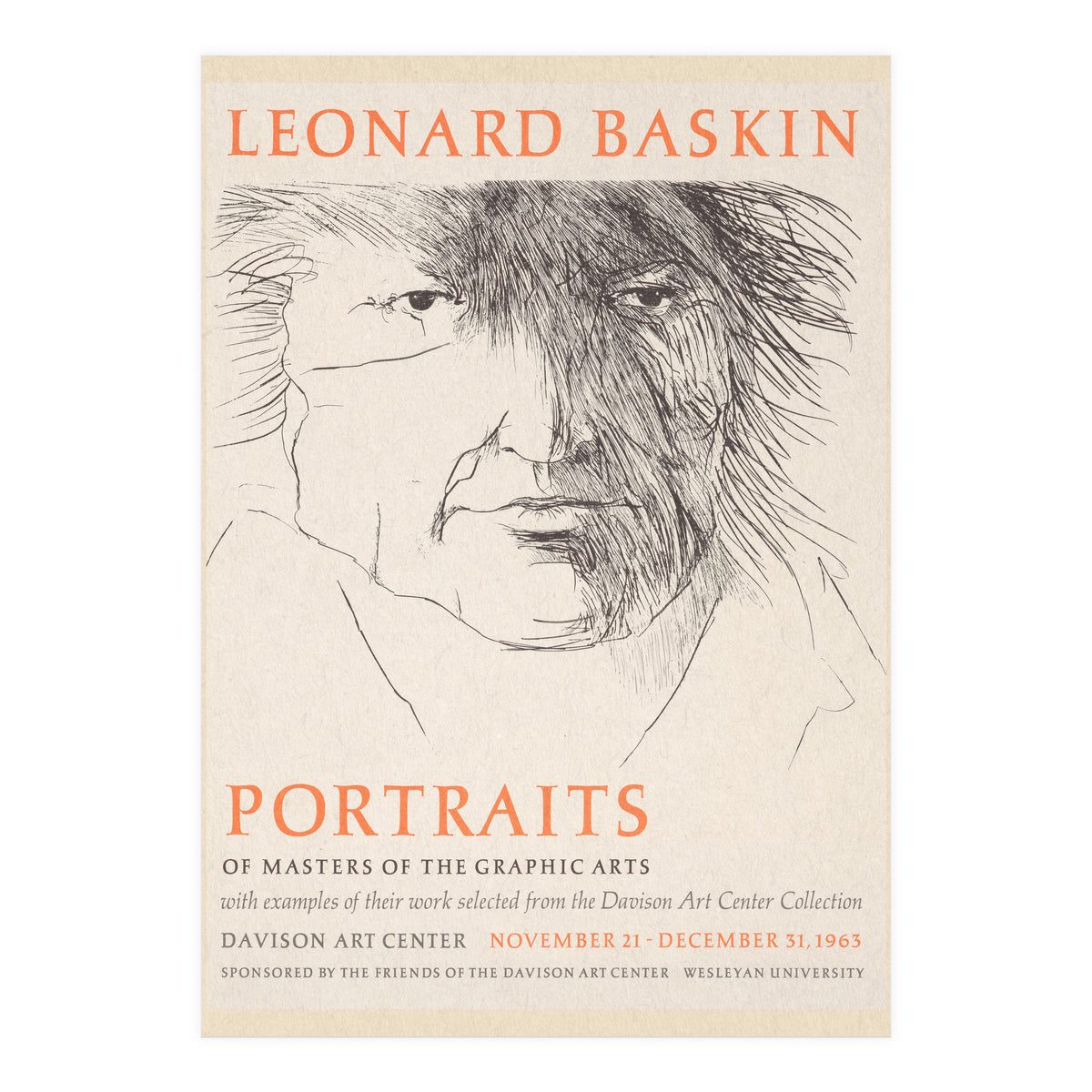 Leonard Baskin Portraits Exhibition (Print Only)