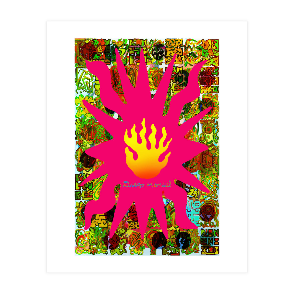 Fuego Y Graffiti 57 (Print Only)