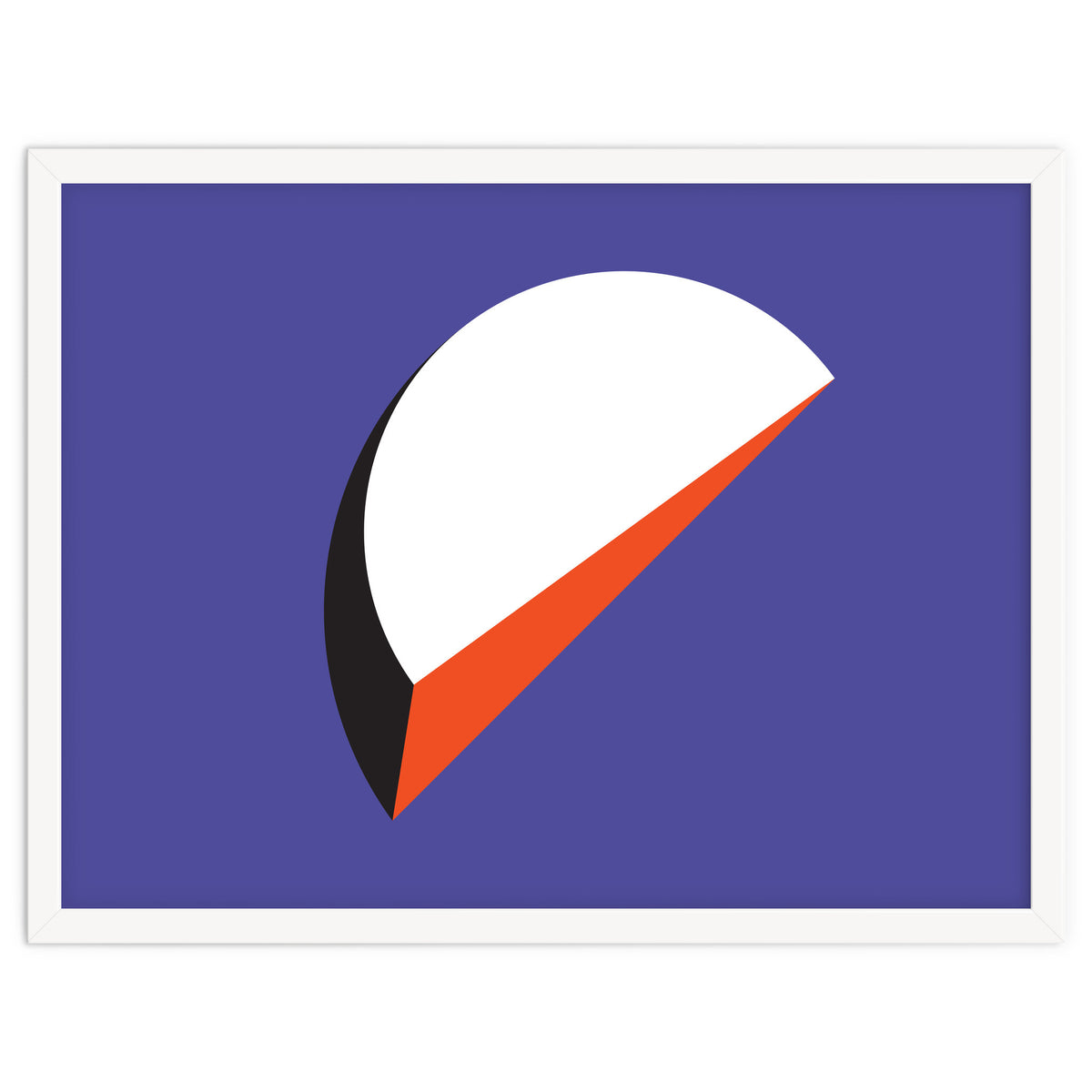 Geometric Shapes No. 37 - orange & purple