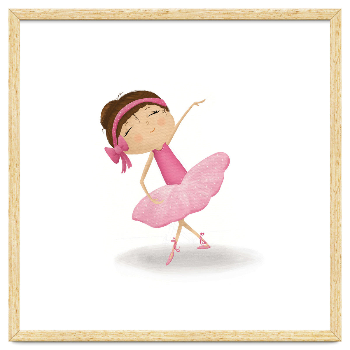 Adorable Plie Ballerina Nursery Print