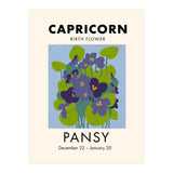 Capricorn Birth Flower Pansy (Print Only) thumbnail