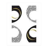 Black & White Abstract No. 7 | gold (Print Only) thumbnail
