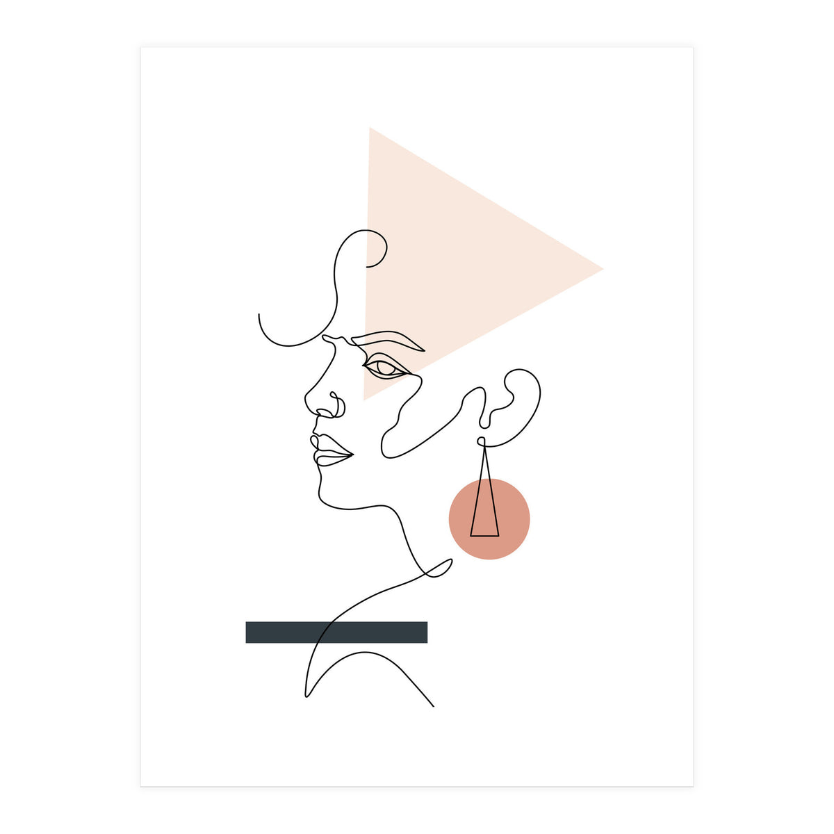 Geometric girl (Print Only)