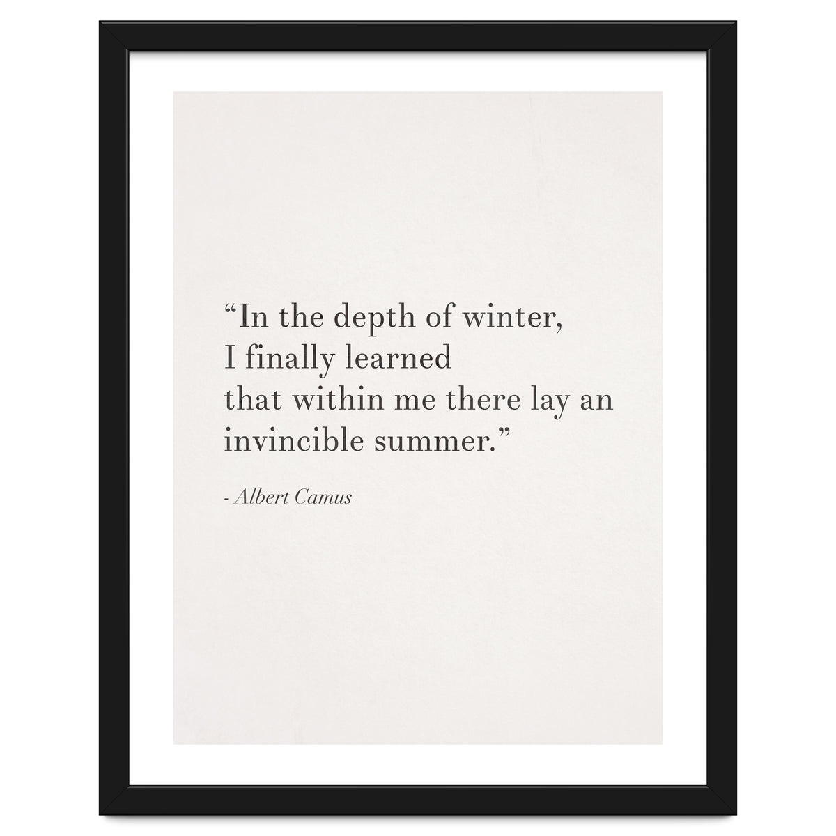 An Invincible Summer By Camus, White