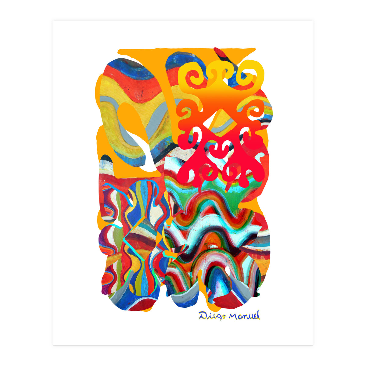 Pop Abstract Asimetrico 4 Copia (Print Only)