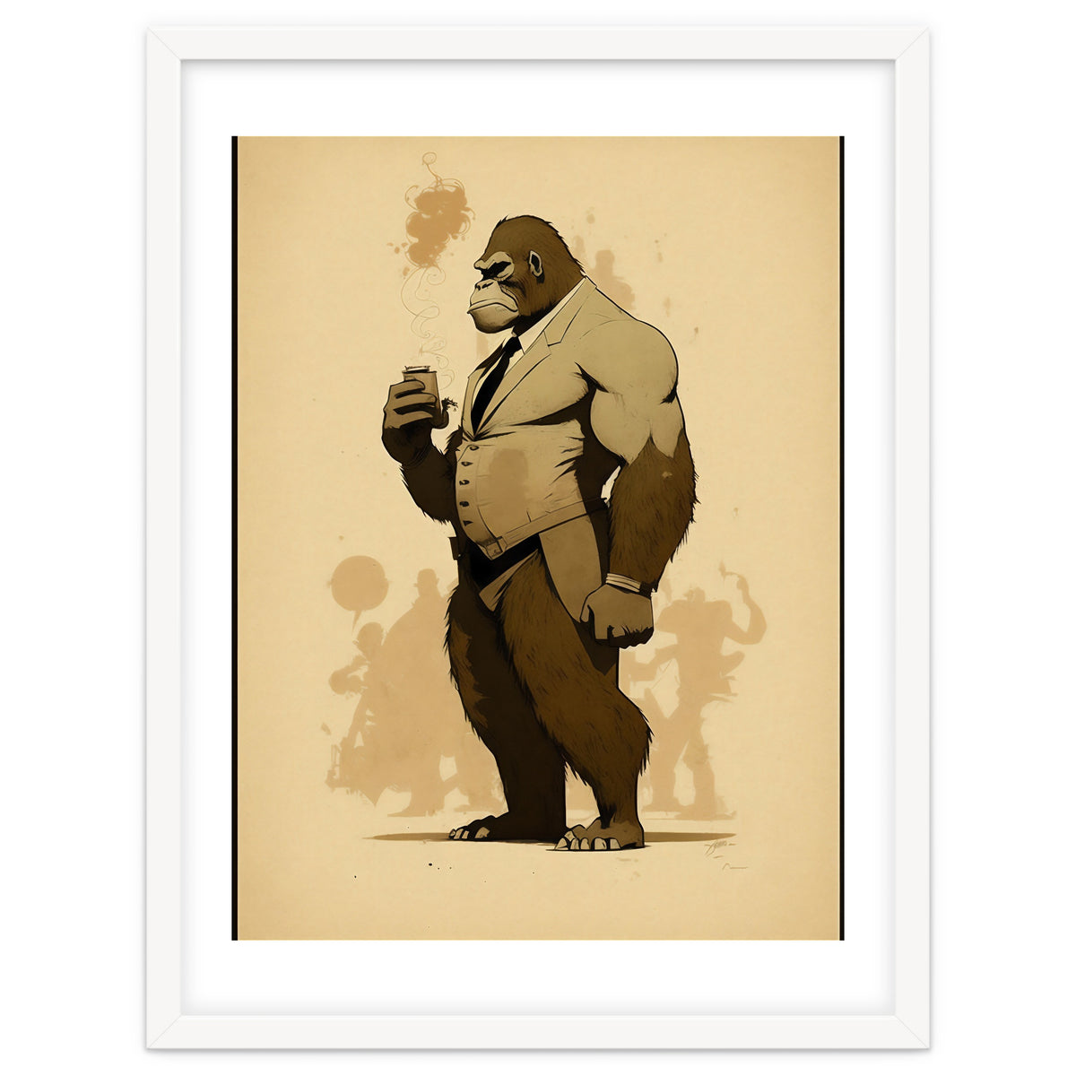 Gorilla Comic Fashion Sketch