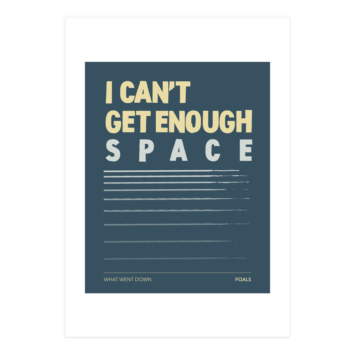 Foals - What Went Down (Print Only)