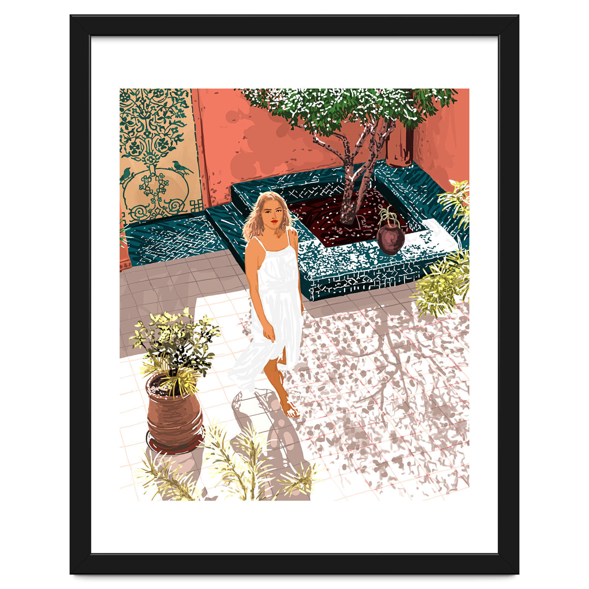 Soaking up the Sun | Bohemian woman Palace Architecture | Buildings Travel Fashion Urban Jungle