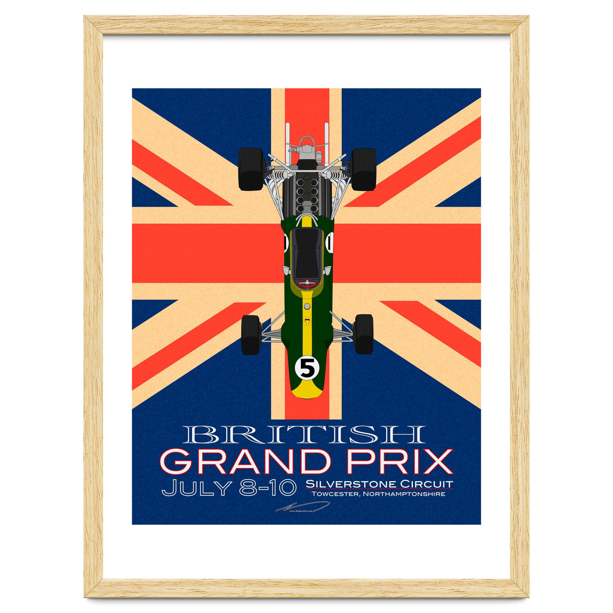 British Grand Prix poster