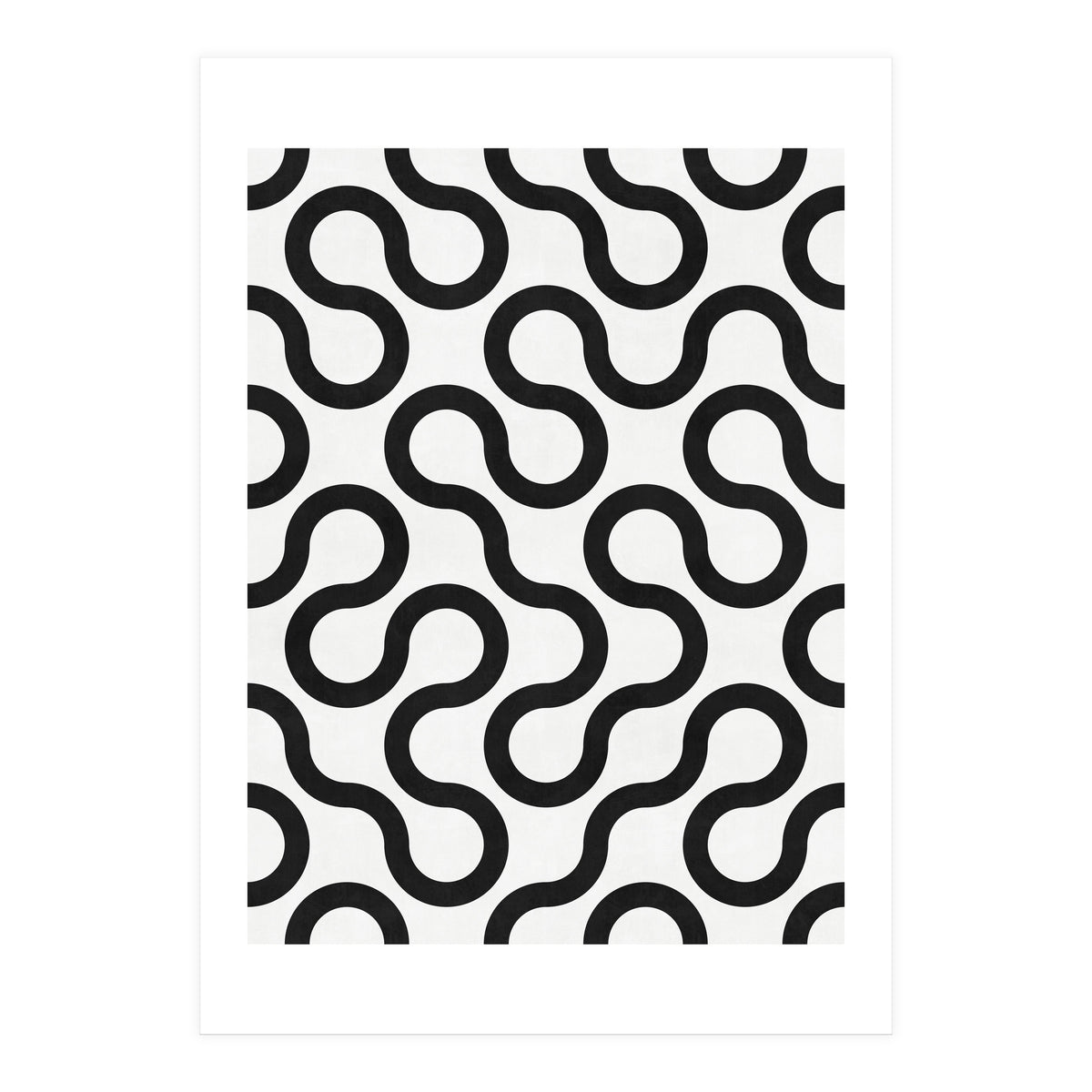 My Favorite Geometric Patterns No.28 - White (Print Only)