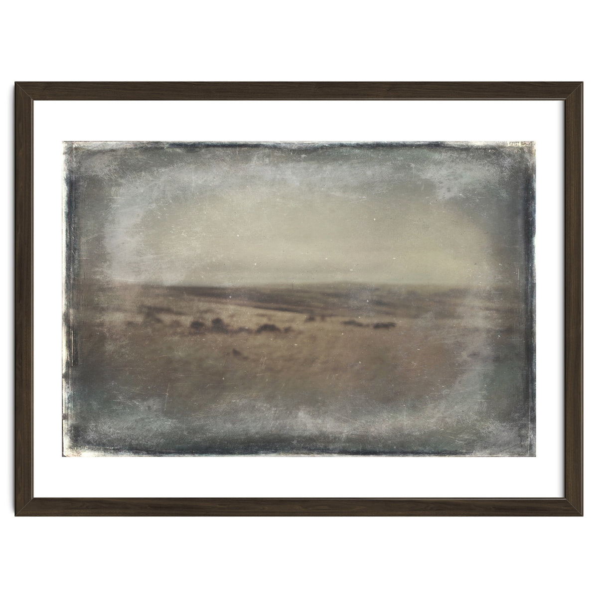 Bleak winter landscape of Saddleworth Moor