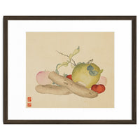 Wang Chengyu~flowers And Vegetables, Vegetables, Fruits, Yam, Apple, Pear