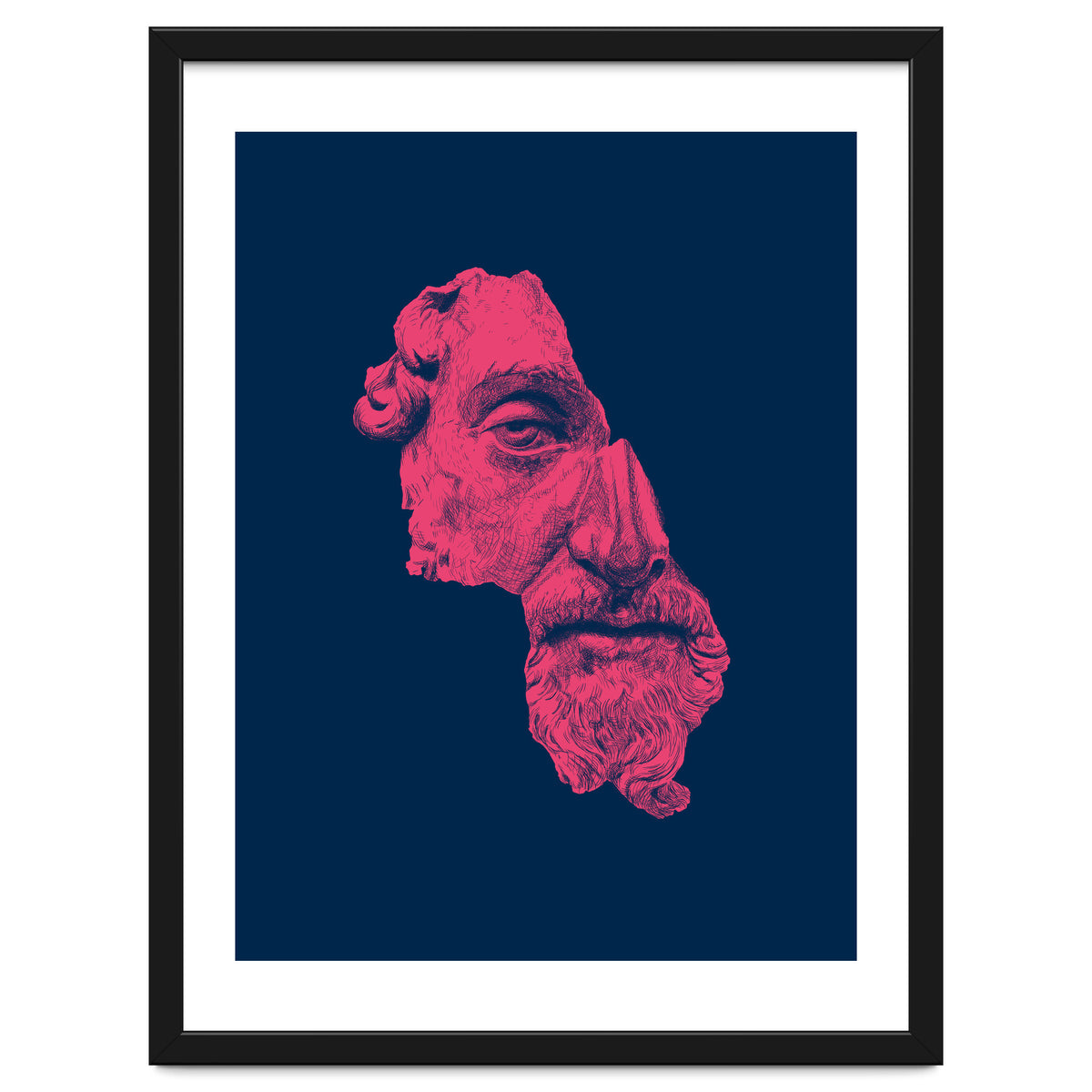 MARCUS AURELIUS ANTONINUS AUGUSTUS / prussian blue / vivid red