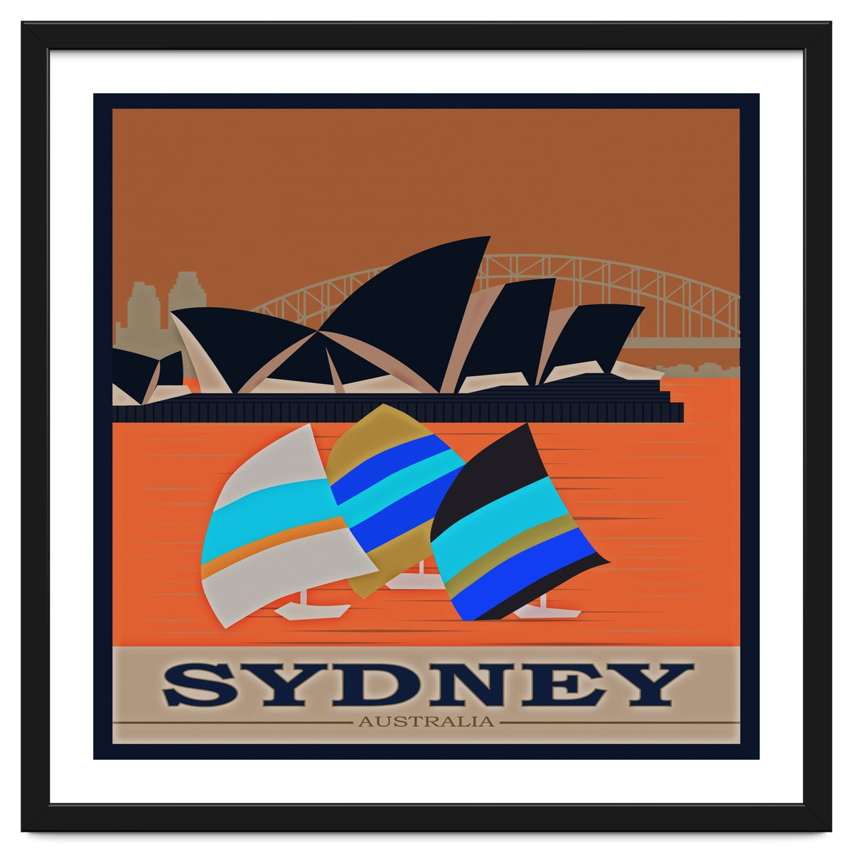 Sydney Australia Travel Poster