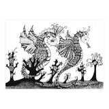 Seahorse Dragons Mystical Home (Print Only) thumbnail