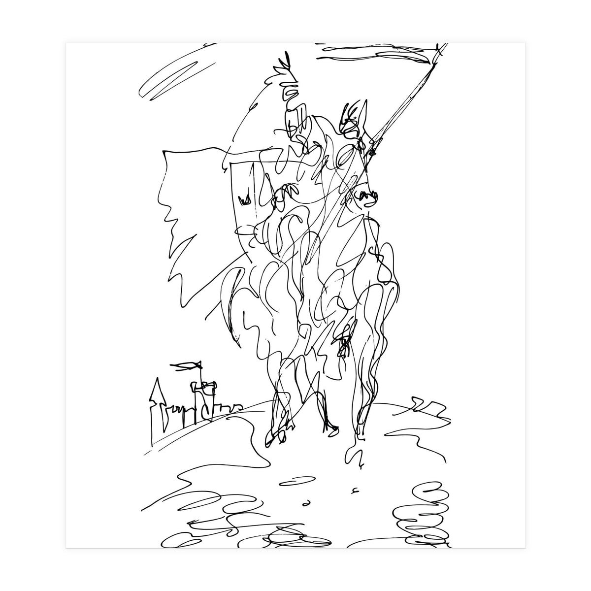 Medieval Rider (Print Only)