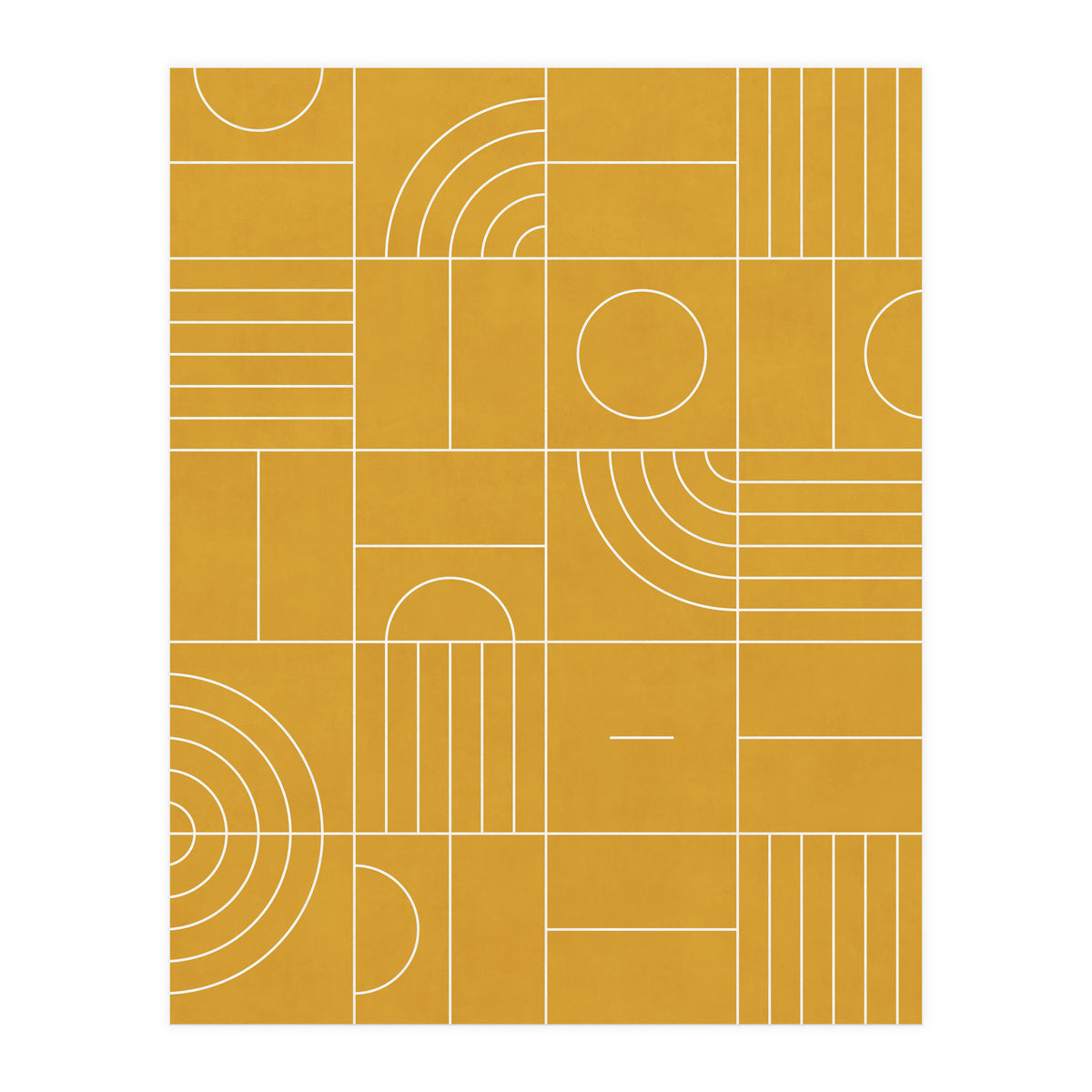 My Favorite Geometric Patterns No.22 - Mustard Yellow (Print Only)
