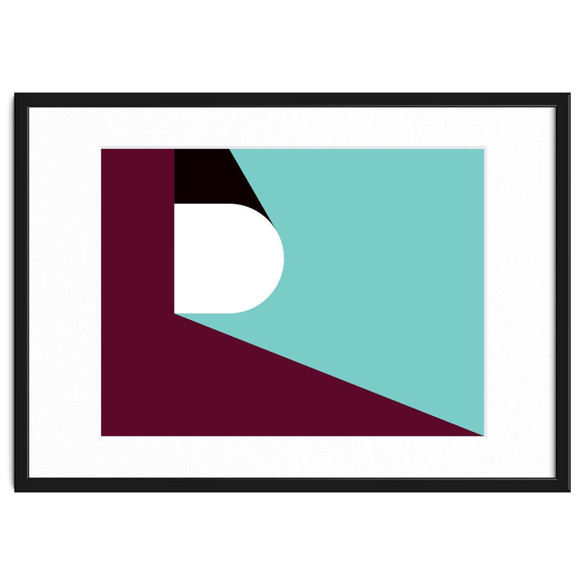 Geometric Shapes No. 82 - purple & teal