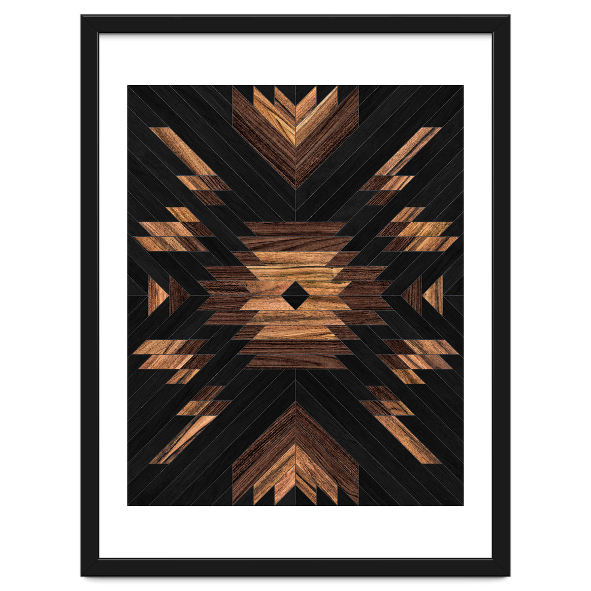 Urban Tribal Pattern No.7 - Aztec - Wood