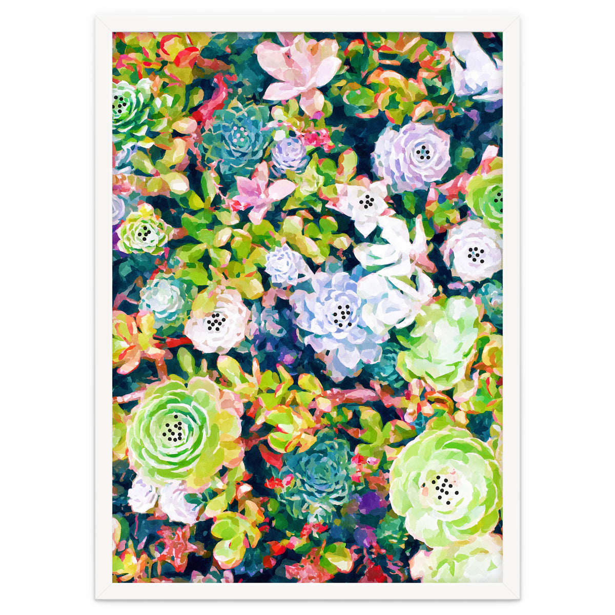 Watercolor Succulents