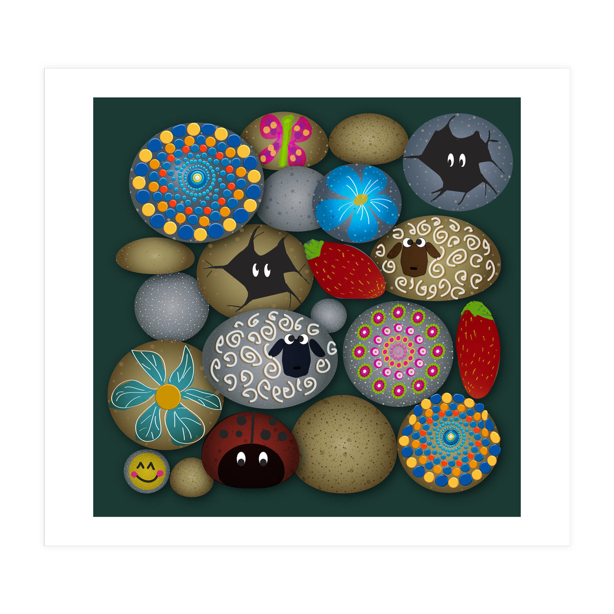 Painted Rocks (Print Only)