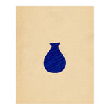 Ultramarine abstract vase (Print Only) thumbnail