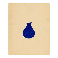 Ultramarine abstract vase (Print Only)