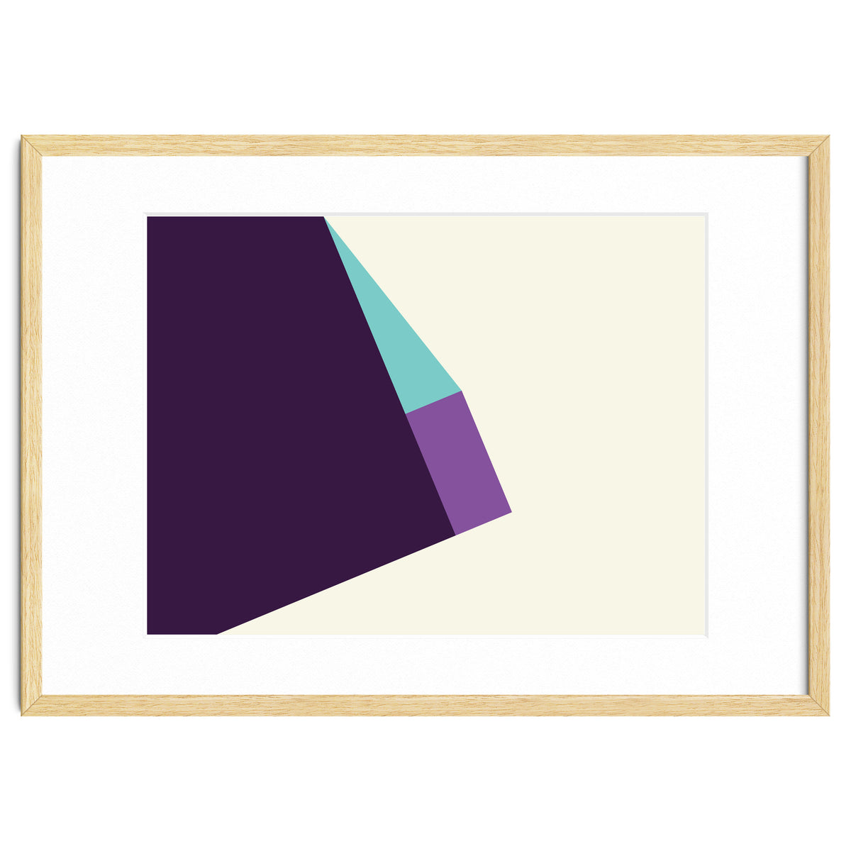 Geometric Shapes No. 42 -  lilac, blue & purple