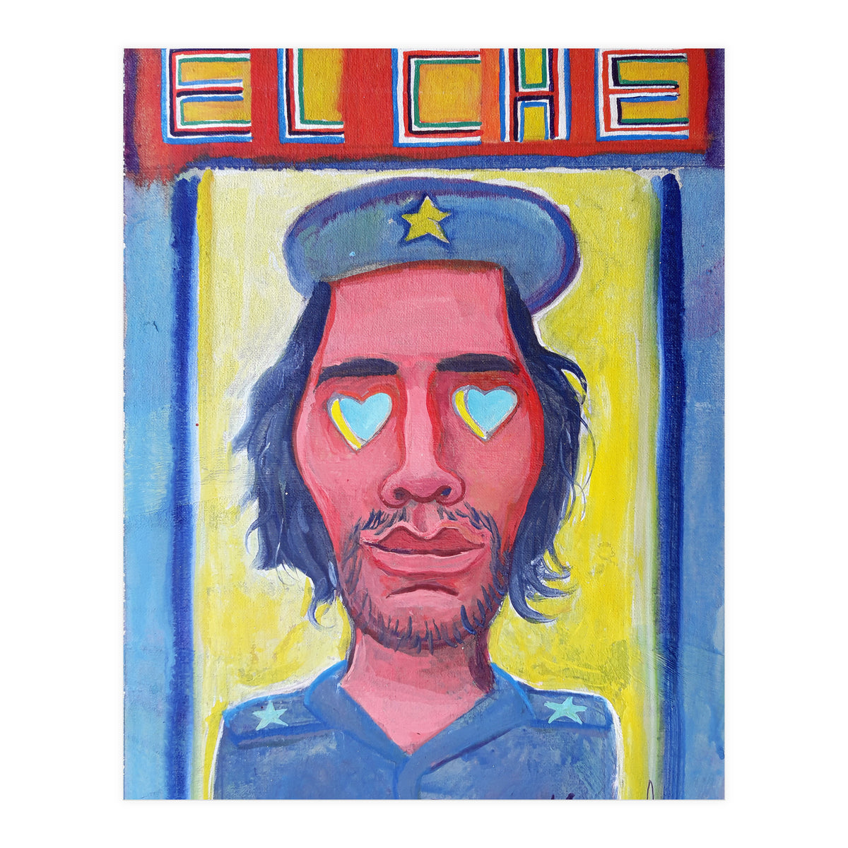 Che Guevara Y Corazones 1 (Print Only)