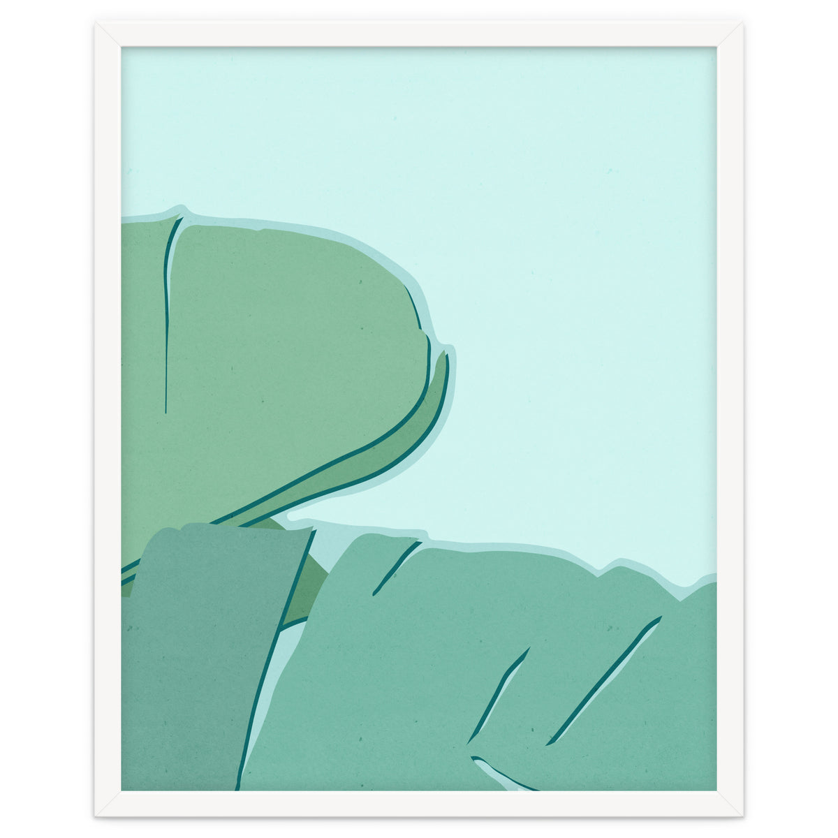 Abstract Banana Leaves Two - Greener Eden