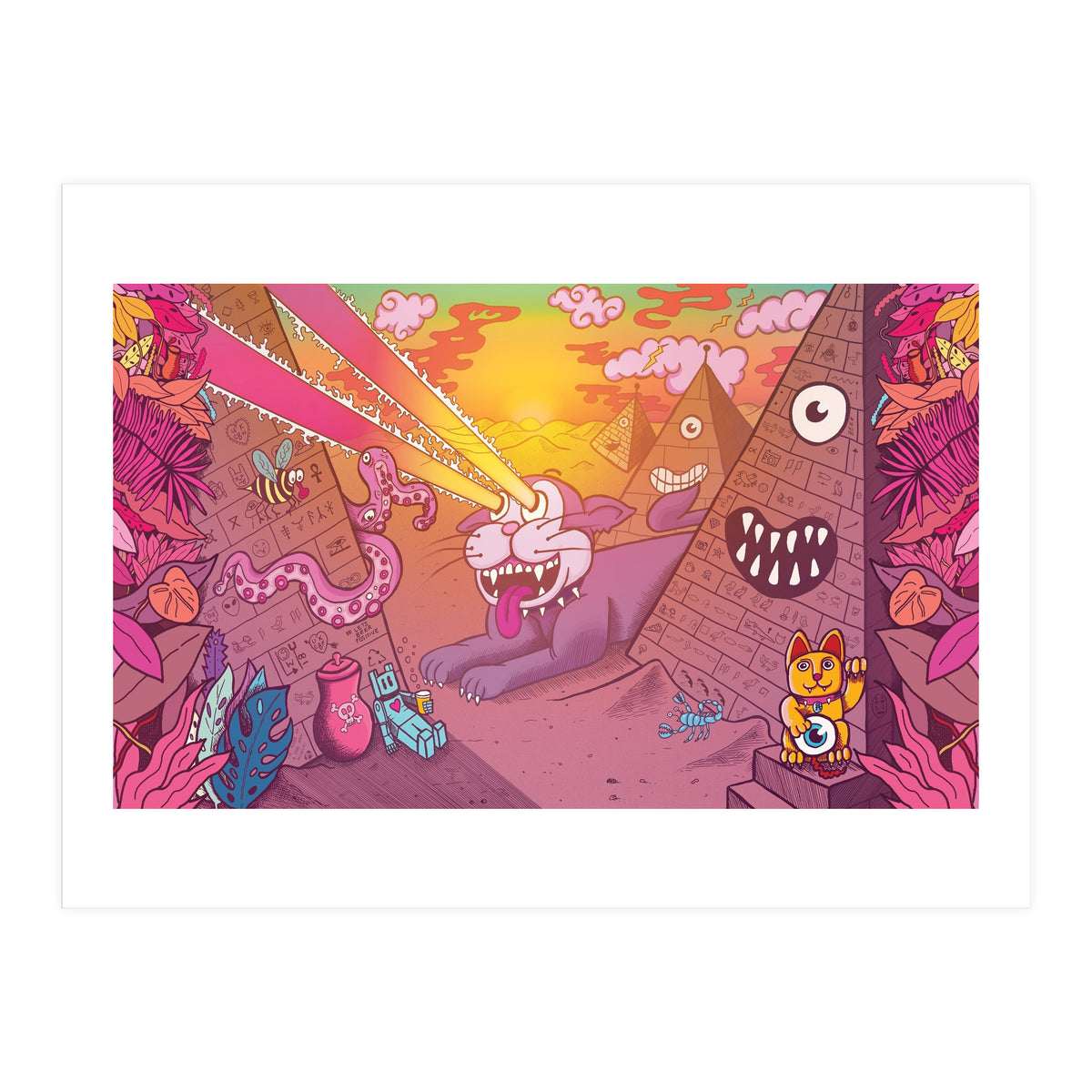 Distant Cousin Of A Mu Mu Cat - Rock Leopard Brewery (Print Only)