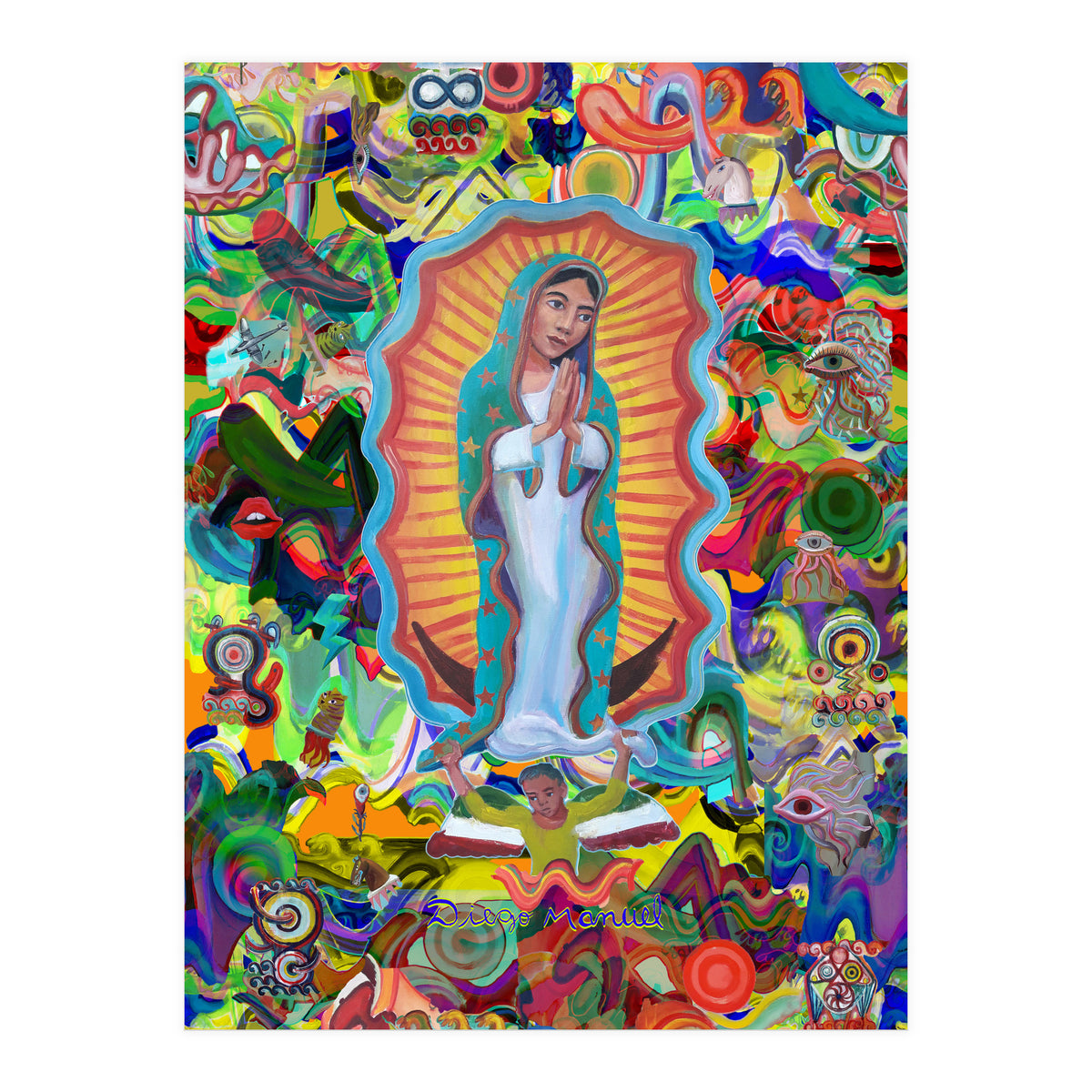 Virgen Y Graffiti 21 (Print Only)
