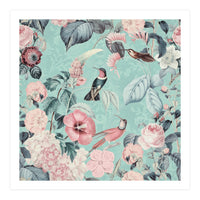 Pastel Hummingbirds Square (Print Only)