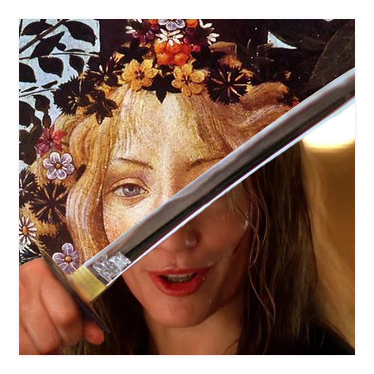 Botticelli's Flora & Black Mamba In Kill Bill (Print Only)