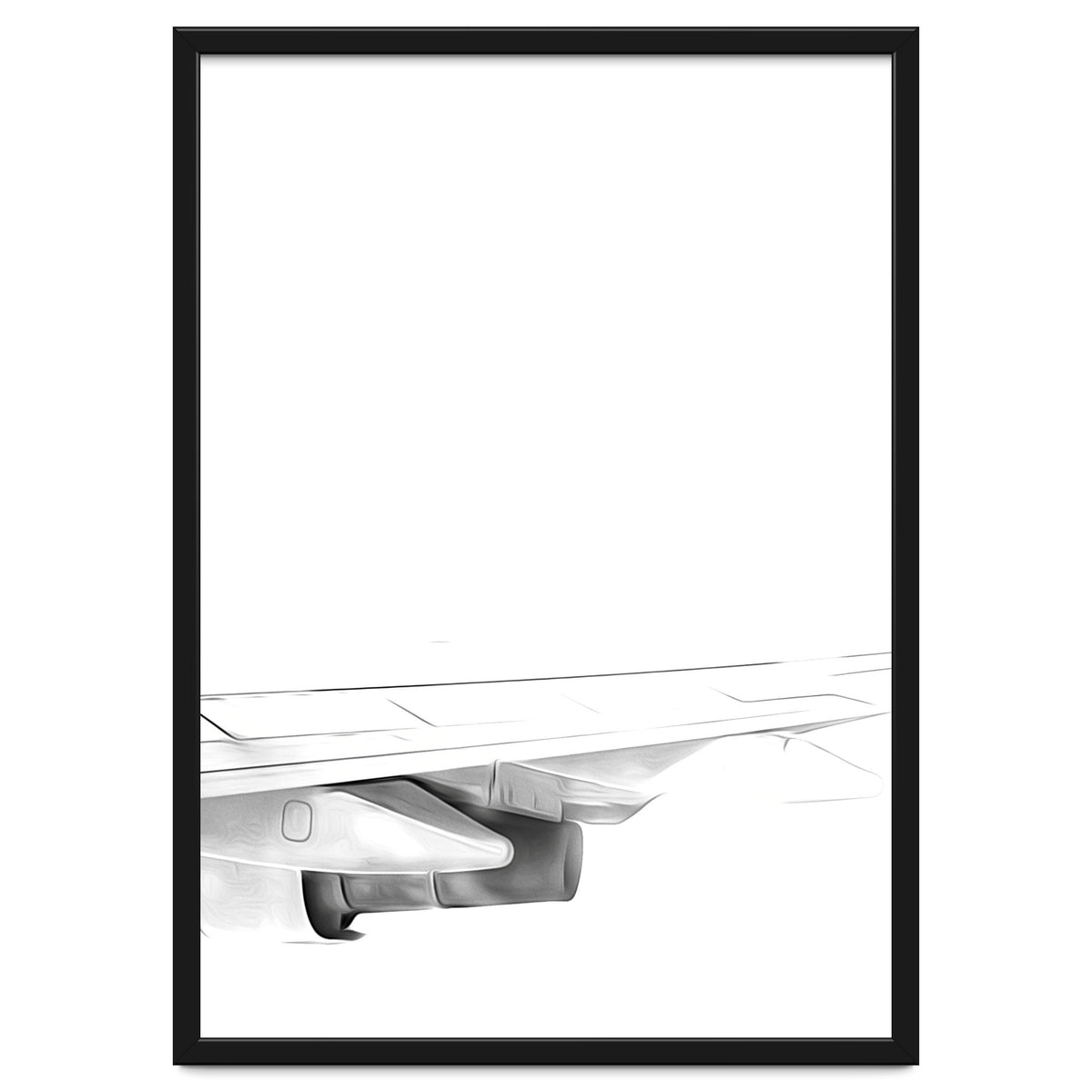 Black and White Airplane