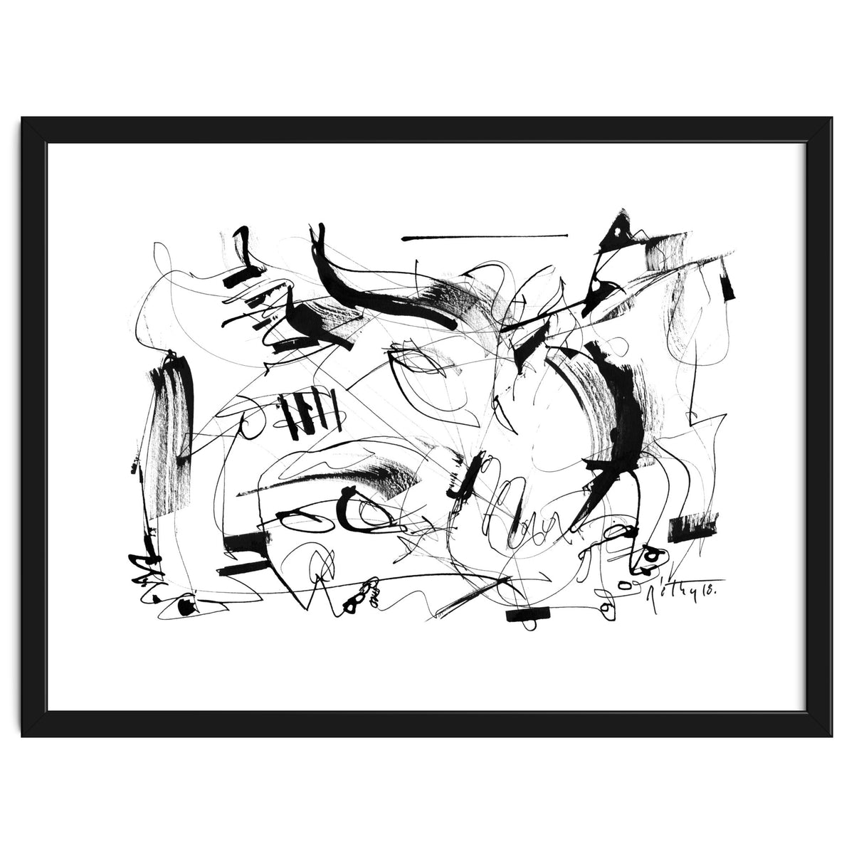 Crushed by a Bull - b&w