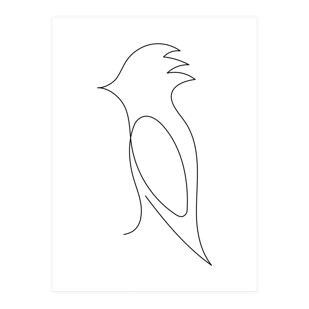 One Line Art Bird (Print Only)