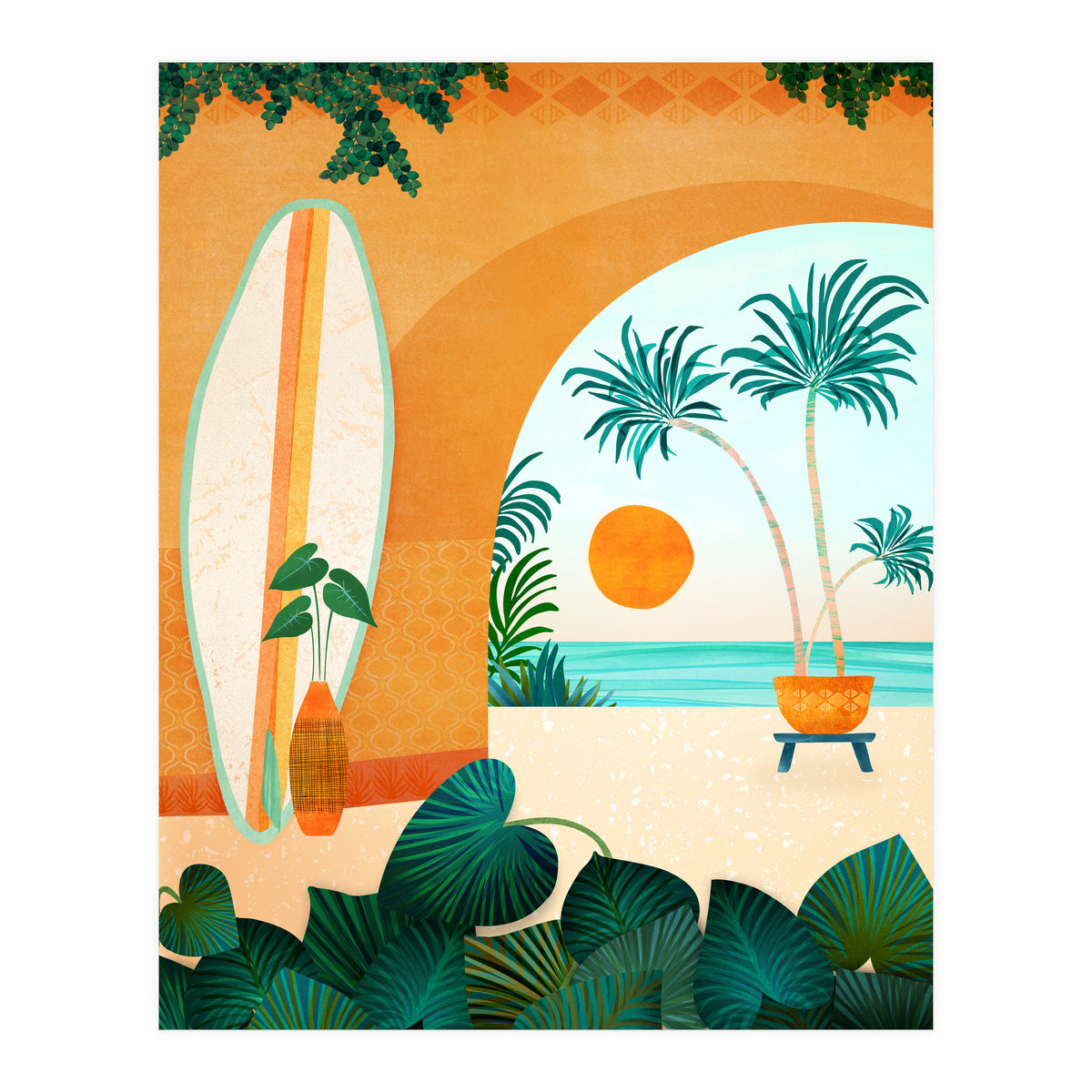 Seaside Surf Retreat (Print Only)