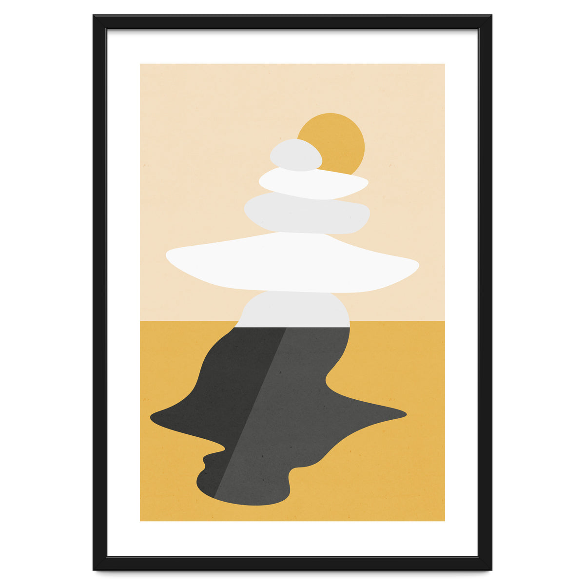 Abstract Cairn - Golden Desert