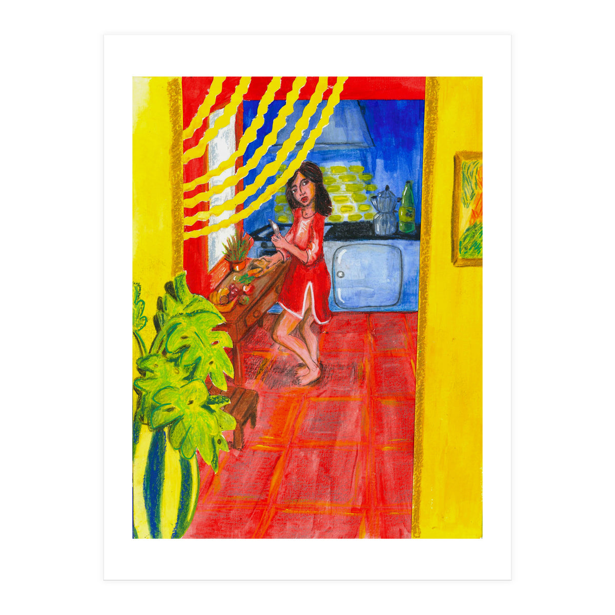 Penelope In The Kitchen (Print Only)