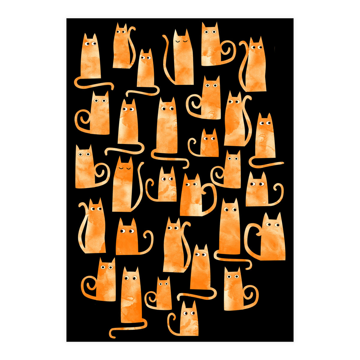 Ginger Cats Dark (Print Only)