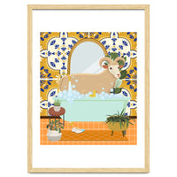 Ram Bathing in Moroccan Style Bathroom