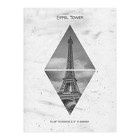 Coordinates PARIS Eiffel Tower (Print Only)
