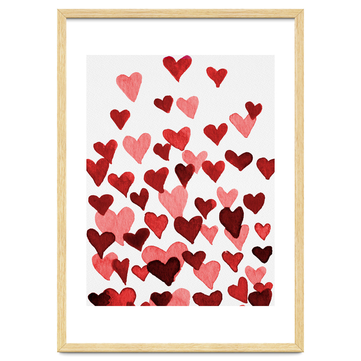 Watercolor Heart Burst