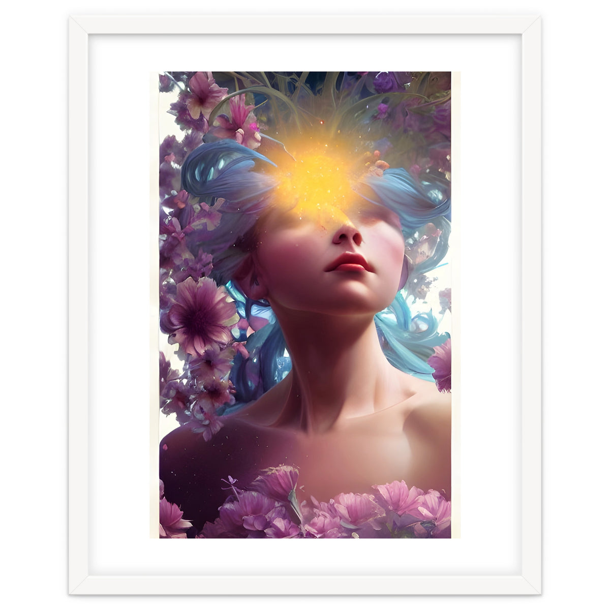 Vicky's Head In The Floral Clouds