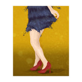 Flapper with red shoes (Print Only) thumbnail