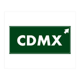 Let`s go to CDMX, Mexico! Green road sign (Print Only) thumbnail