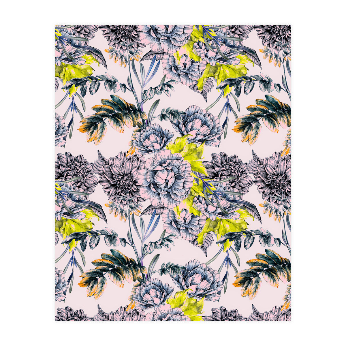 Flowering blooming in pink  (Print Only)